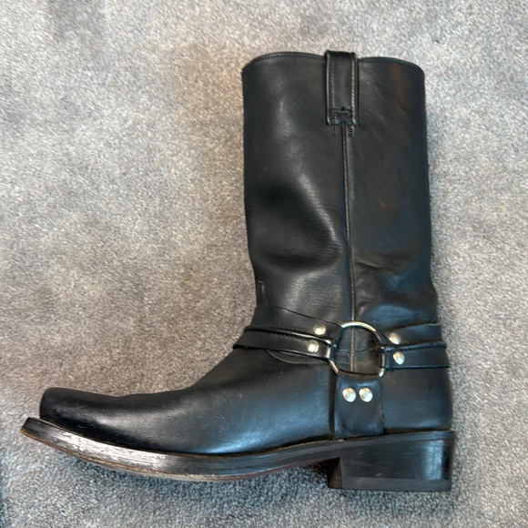 Rudel Co. Men’s Black Leather Knoxx Motorcycle Tall Boots 11 - Picture 3 of 10